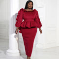 Latest Fall Ruffle Vintage Dropshipping New Plus Size Women's Dresses