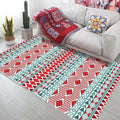 Modern Style Boho Design Crystal Velvet Rugs Non-Slip Low Pile Floral Pattern Machine Made Factory Price Doormat for Entryway