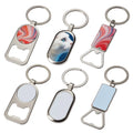 Round Zinc Alloy Thermal Transfer Blanks Carabiner Keychains Gift Keychains Light Weight Offset Printing Heat Press Compatible