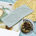 2 Holes Sector Shape Silicone Fondant Lace Mat Sugar Craft Impression Mold Edible Cake Molecular Cuisine Decorating