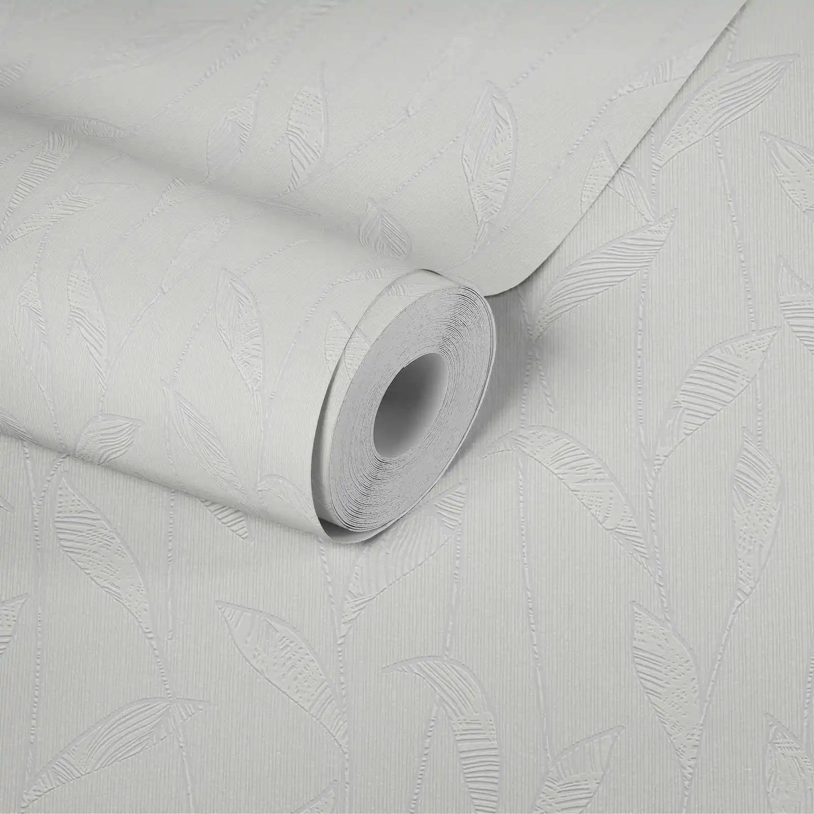 Made in Germany - Coatable Wallpaper rolls Paintable White Non Woven Vinyl Wallpaper for costum painting - 2500 x 106 m