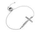 FirstMadam Custom 14K Gold Plated Peace Design Round Brilliant Cut Bezel Set Tennis Women's Daily Wear Bracelet Bangles