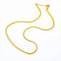 Gold Jewelry Flat Love Gold Plated Women's Fashion Ornament Wholesale New Necklace for Women