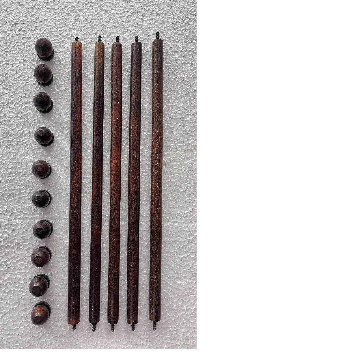 Custom Made Paper Scroll Rods with Animal & Angel Scroll Knobs Detachable for Wedding Decorations & Resale