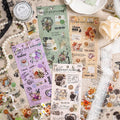Waterproof Pet  Scrapbook Sticker Pack Vintage Cut Film  Scrapbook Material Paper Stickers