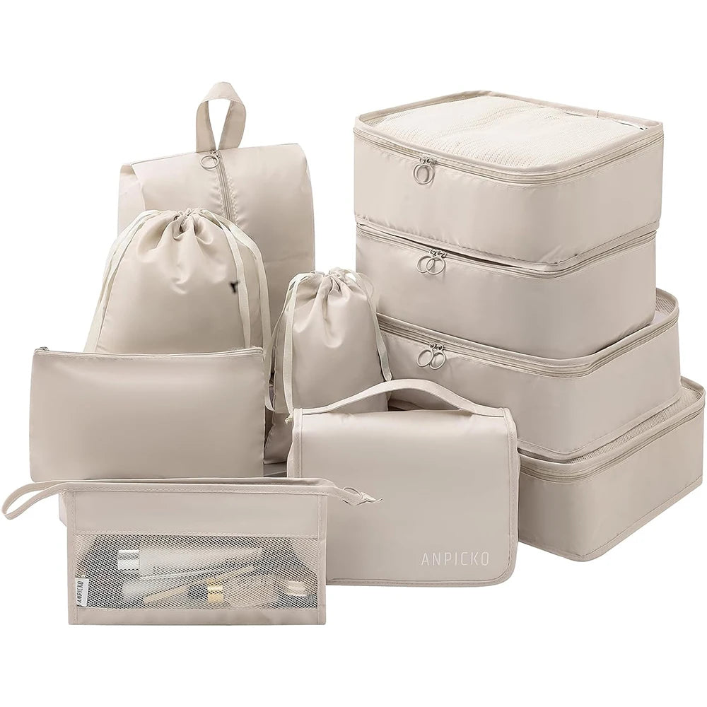 Multifunctional Eight-piece Set of Shoes Travel Multi-function Waterproof Organizer Bag Set