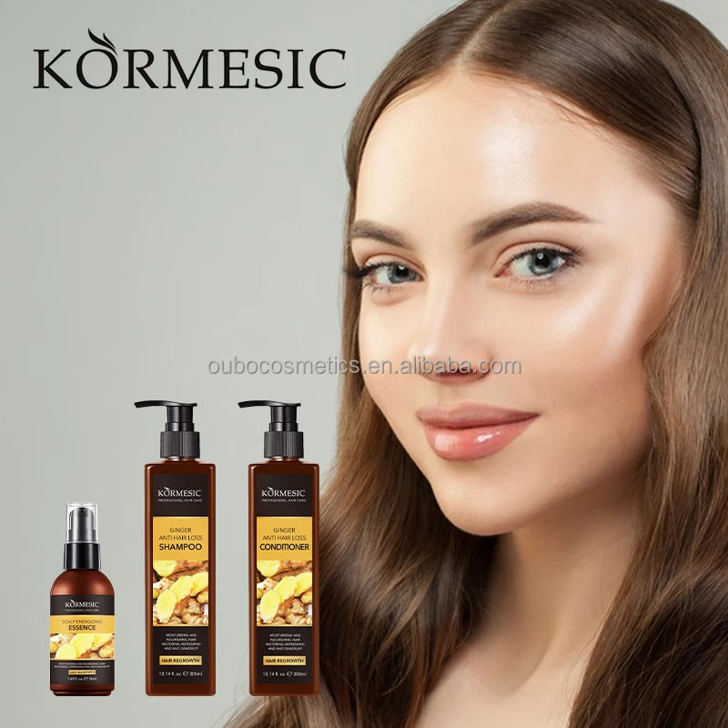 OEM ODM Private Label Ginger Extract Nourish Tea Extract Oil Control Deep Moisturizing Anti Frizz Dandruff Shampoo