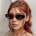 2025 Custom Logo Fashion Retro Small Frame Metal Sun Glasses UV400 Alloy Cat Eye Sunglasses for Men Women