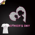 Hot Sale Product Mother Day Rhinestone Transfer Hot Fix Rhinestones Heat Transfer