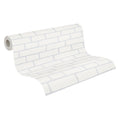 Germany Made Modern Coatable Non Woven Vinyl Wallpaper Highly Wash-Resistant Paintable White for Kitchen Hotel Use 2500 X 106m