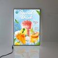 A1/A2/A3/A4 Ultra-Slim Aluminum LED Lighting Box Tempered Glass Photo Frame Poster Display Hanging Installation-for Advertising