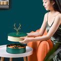 Innovative Dry Compote Snack Box for Nuts at Home Rotary Candy and Cookie Storage Tray in the Living Room MegaBDM