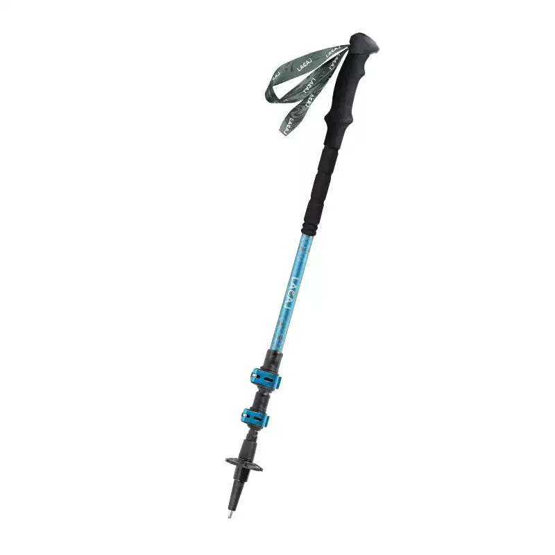 Ultra-Lightweight 3-Section Telescopic Aluminum Alloy Shock-Absorbing Outdoor Trekking Pole