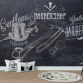 Modern Botanical Design Removable Wallpaper Self-Adhesive Waterproof and Anti-Static for Barber Shop & Mall Wall Art