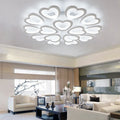 Heart Shaped Art Variable Light Color Acrylic Ceiling Lamp Living Room Study Illumination