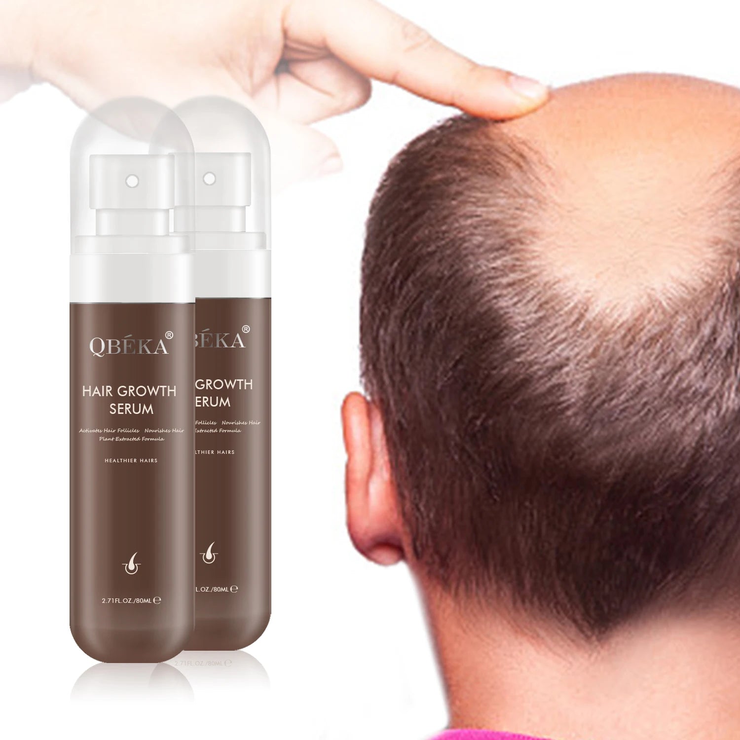 Bald Spot Hair Serum with Anti-Dandruff Refreshing & Nourishing Herbal Formula for Hair Loss Prevention Thinning & Hair Repair