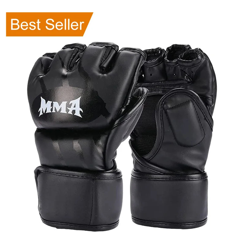 Custom Fashion MMA ONEMAX Half Finger Grappling Glove PU Leather UFC Mma Adults Boxing Gloves