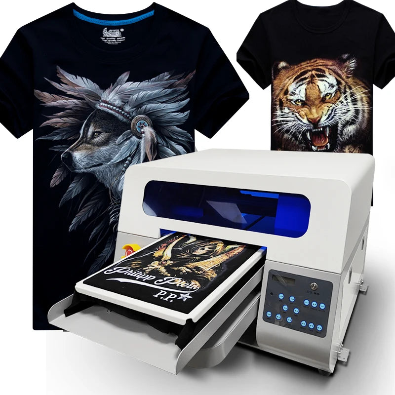 A3 Size Direct to Garment Printing Machine DTG T-shirt Printer for Clothes with Fast Shipping