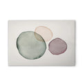 Made In Germany - Home Decor Canvas Picture Abstract Watercolour - Wall Mural In Colourful And Cream - Stretcher Frame Art