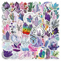 50 Pcs Crystal Vinyl Stickers Pack Waterproof Boho Gem Aesthetic Stickers for Water Bottle Cute Sticker Decor for Kids Teens