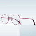 Simple Metal Eyeglasses Frame Trendy Women Optical Glasses Frame Anti Blue Light Eyeglasses Custom Logo MegaBDM