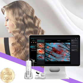 Portable Trichoscopy Hair Analysis Machine AI Intelligent Hair Scalp Analysis Anti-Hair Loss Treatment Device with Report