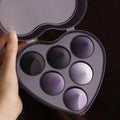 6 Pcs PU Material Washable Makeup Sponge Set Egg Shape for Puff for Foundation Blending Customizable Color Opp Bag