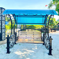Stylish Modern Wrought Iron Garden Swings and Chairs Long Lasting Elegance for Outdoor Relaxation for Home and Hotel