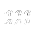 925 Sterling Silver Earring Hooks Gauge Wire Earring Findings Kits Fish Hook Ear Wire for Jewelry Making DIY Earrings Supplies