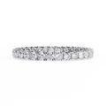 14k Solid Gold & Platinum Lab Grown Diamond Classic Wedding Band Stackable Anniversary Ring IGI Certified