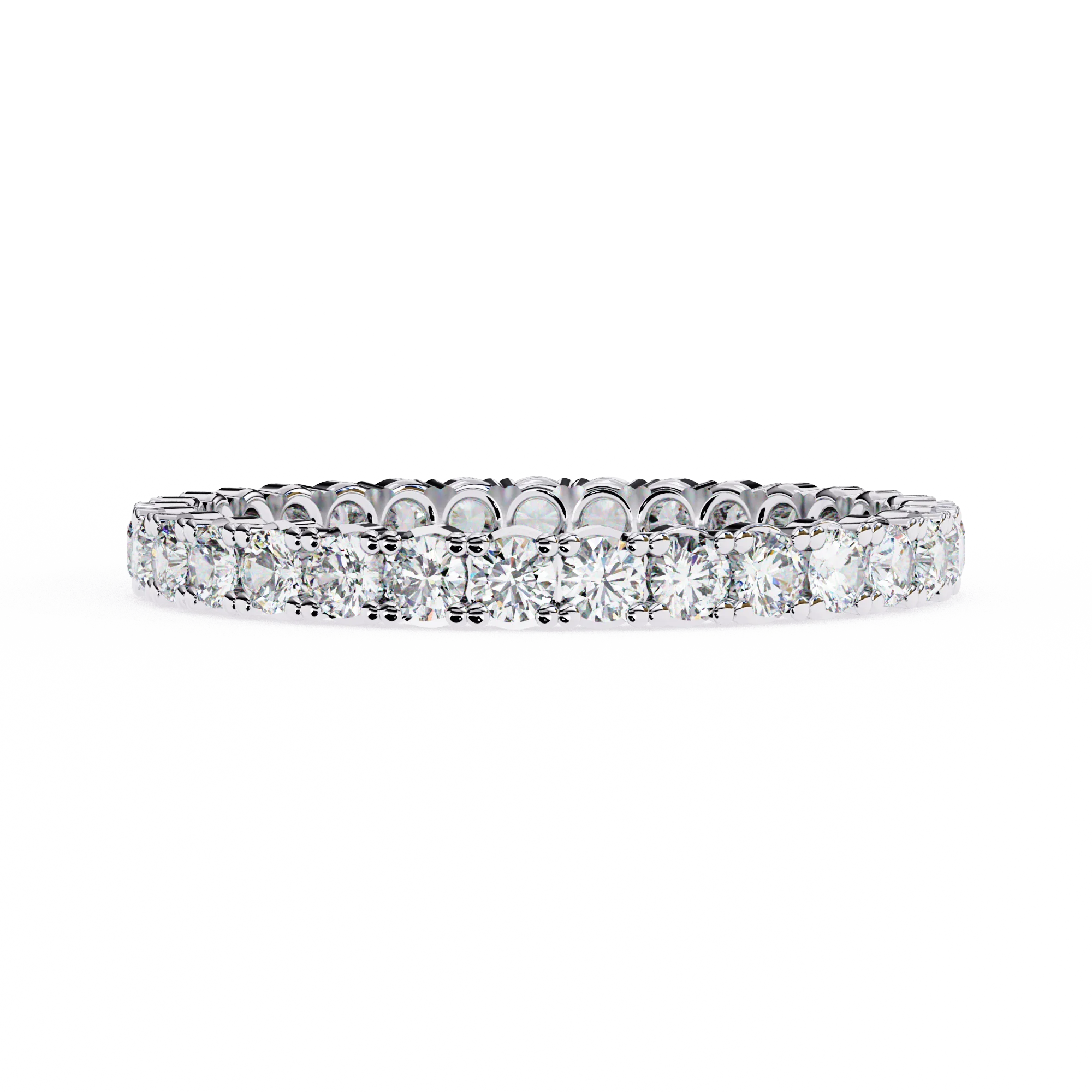 14k Solid Gold & Platinum Lab Grown Diamond Classic Wedding Band Stackable Anniversary Ring IGI Certified