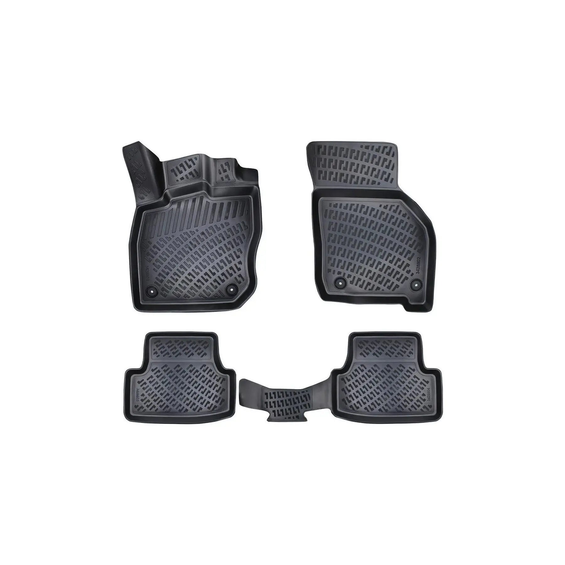 Honda Jazz 2009-2015 Floor Mat Black 3D Pool Fully Compatible