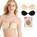 Breathable Round Cup Silicone Bra Bio Glue Thicken Soft Comfortable Washable Reusable Gather Breast Adhesive Bra