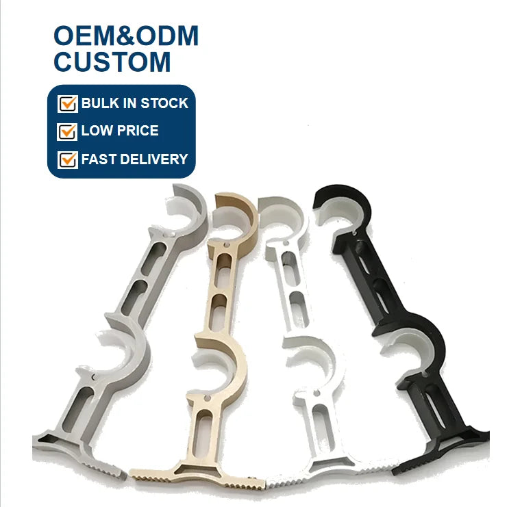 Factory Price Modern Double Rod Contemporary Aluminum Curtain Bracket with Thickened Design