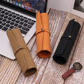 Multicolored PU Leather Watch Packaging Bag Foldable Watch Travel Case Convenient Watch Rolling Storage Bag for Outdoor