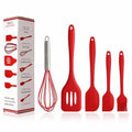 HZX Cooking Accessories Tools Kitchen Utensil Set Silicone Kitchenware Baking Tool Set Food Grade Non Stick Silicone 5 Pcs Tool