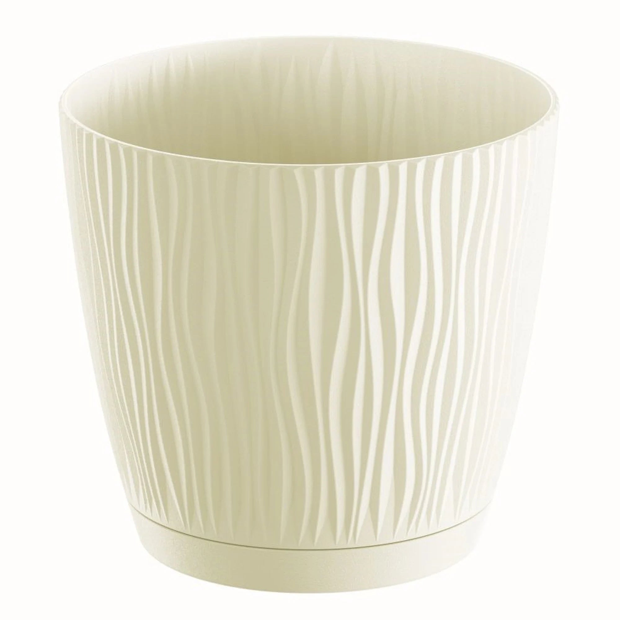 SANDY P 1L. flower pot dimensions (mm) 129x129x120 Cream color