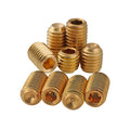 DIN916 DIN913 Standard Thread Metric Brass Zinc Plated Hex Socket Set Screws Round Head Grub Screws MegaBDM