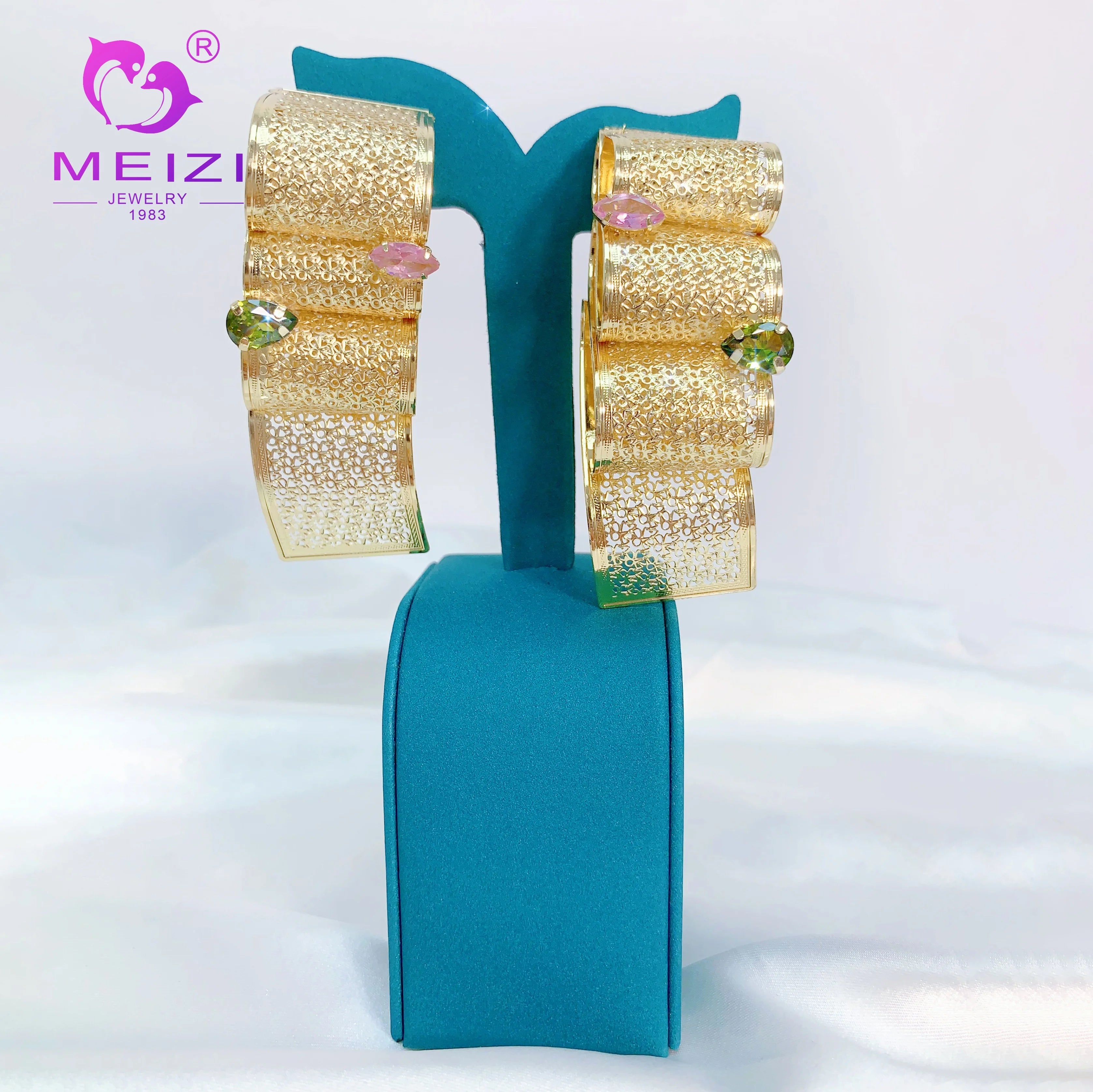 Meizi Jewelry 2024 Luxury 18k Gold Plated Drop Earrings for Women Statement Gold Fashion Jewelry