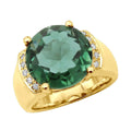 14K Yellow Gold 6 Carat Lab Grown Filled Round Brilliant Cut Diamond Ethnic Gemstone Ring IGI Certified