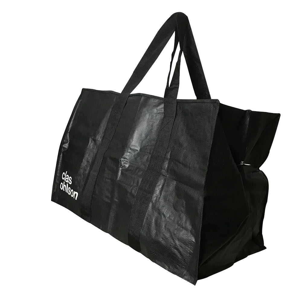 Heavy Duty Extra Large Laminated Luggage Bags Pp Woven Tote Clothes Storage Bag