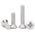 M2 M2.5 M3 M4 M5 M6 M8 DIN966 304 Stainless Steel Full Thread Phillips Oval Head Machine Screws
