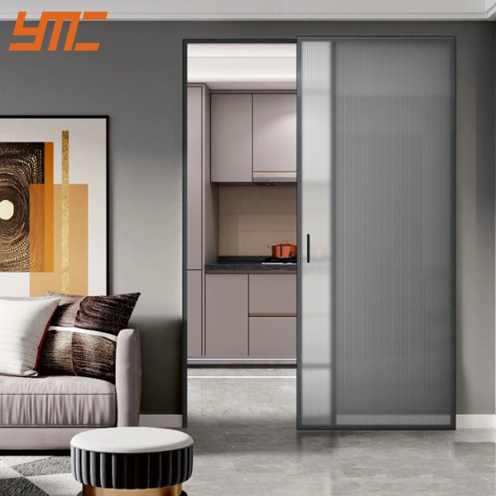 Sliding Door Accessories Automatic Sliding Glass Door Invisible Ghost Door System for Living Room Bathroom Bedroom or Apartment