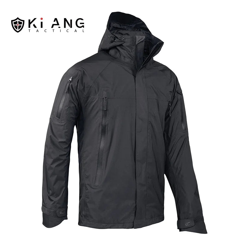Hard Shell Tactical Jacket Outdoor Waterproof Sport Zipper Suit Rainstorm Class Camouflage