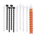 Plastic Hanging Merchandise Display Clip Strips with S Hooks for Supermarket Retail