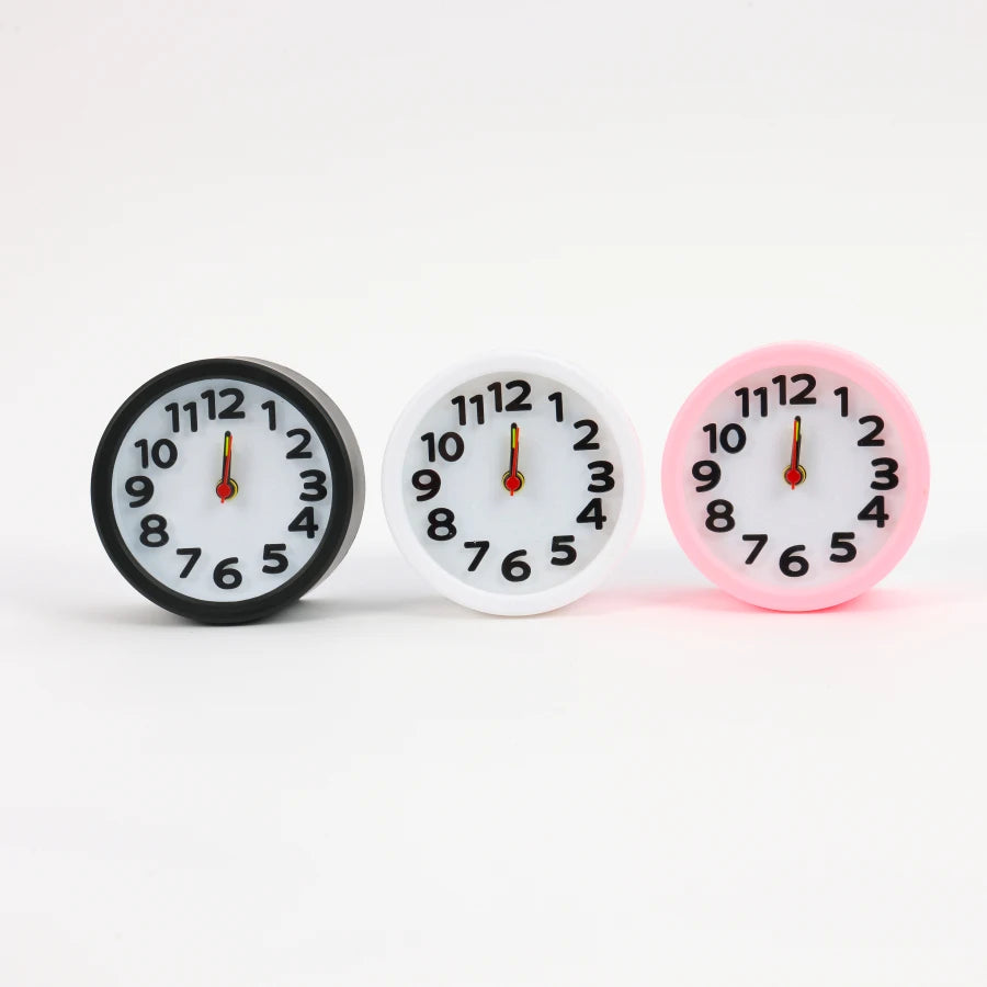 Custom Logo Classic Analog Quartz Alarm Clock Cheap Battery Table Clock for Bedroom Morning Sleep Trainer Office School Supplies
