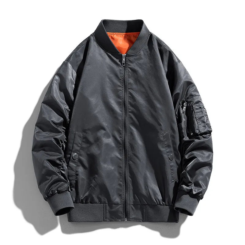 Oem Custom logo Design Spring and Autumn Men's Casual Baseball Jacket Large Size Flight Motorcycle Suit Workwear Jacket
