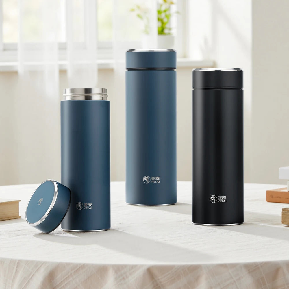 YATAI 400ML Flask Double Wall Insulated Water Bottle with logo Stainless Steel Vacuum Business Gifts Tea Cup