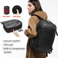 Vacuum Seal Travel Backpack 60L Expandable Auto Compression System Water Resistant 17 Inches Laptop Backpack