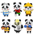 Boxing Basketball Cartoon Panda Charm Authentic 925 Sterling Silver Animal Beads Fit Original Snake Charm Bracelet Women Jewelry